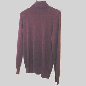 Joseph A Women’s Burgundy Sparkle Silk Top Size M